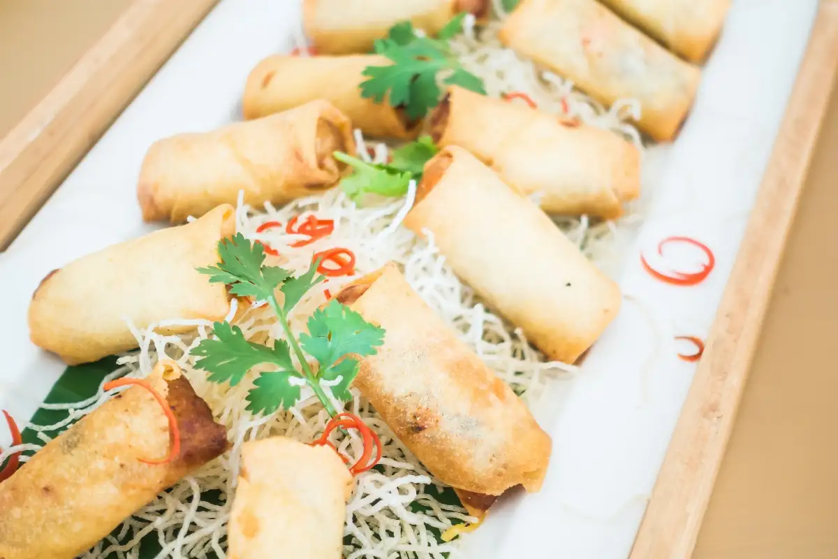 Nems au poulet fumé